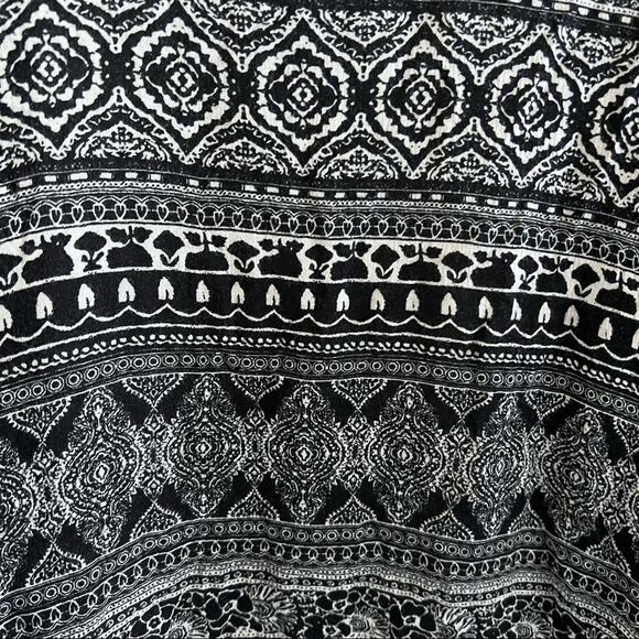 American Eagle Open From Kimono Sweater Multi Print Boho Festival Oversized XS - Picture 8 of 9